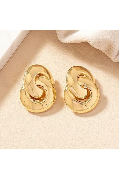 CHARMLUCKY Steel nested stud earring