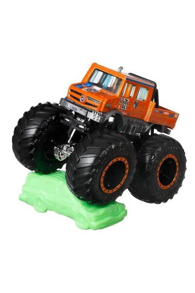 HOT WHEELS FYJ44 Monster Trucks 1:64 Araba MERCEDES -BENZ UNIMOG HNW13