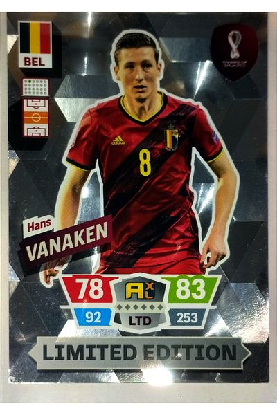 Panini HANS VANAKEN LIMITED EDITION