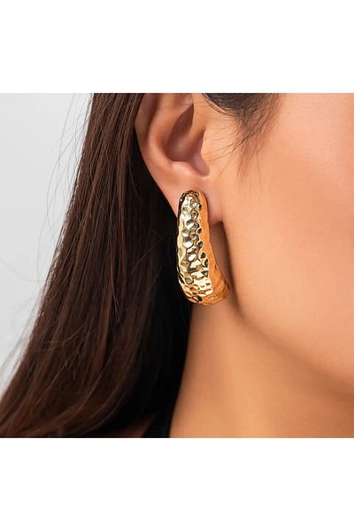CHARMLUCKY Steel long earrings