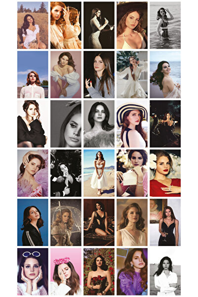 smartman Lana Del Rey 30'lu Duvar Posteri Seti Oda Dekoru Lana Del Rey Poster Seti