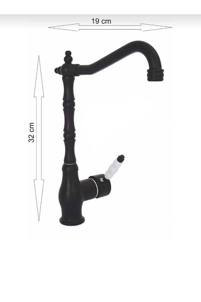 emiryapı BLACK RUSTIC KITCHEN SINK BATTERY