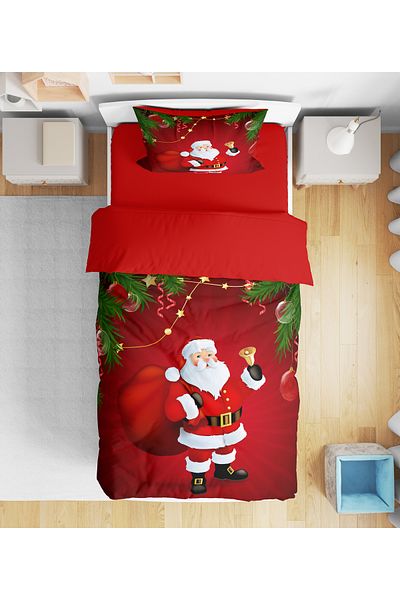 Erays Home Erayshome New Year's Eve 3D Digital Printed Single Duvet Cover Set (Without Sheets)