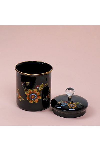Glore Lorena Black Enamel Spice Rack