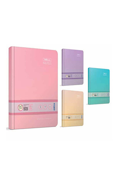 Gıpta Pastels Hardcover Notebook - 20x28 160yp, Checkered Design