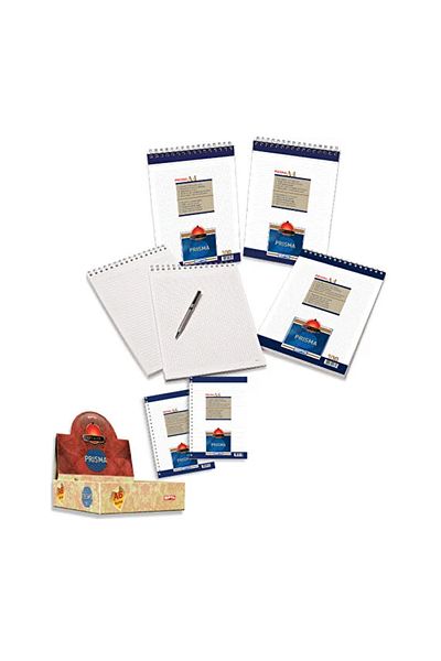 Gıpta Prisma Memo Pad A-4 غطاء ورقي حلزوني 100 ورقة عادي