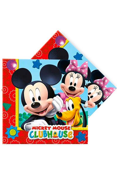 Kikajoy Χαρτοπετσέτες Mickey - Πακέτο 20 παιχνιδιών