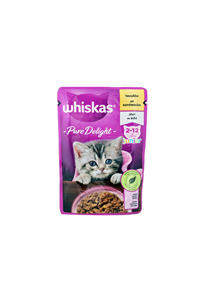 Whiskas Pouch Pure Delight Tavuklu Yavru Kedi85x12
