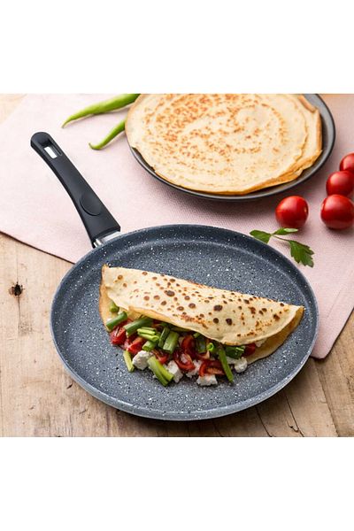 Eda Zetra Cast 30 Cm Granite Crepe Pan