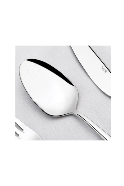 Nehir Deniz 77 Parça Sade 12 Kişilik Çatal Kaşık Bıçak Takımı