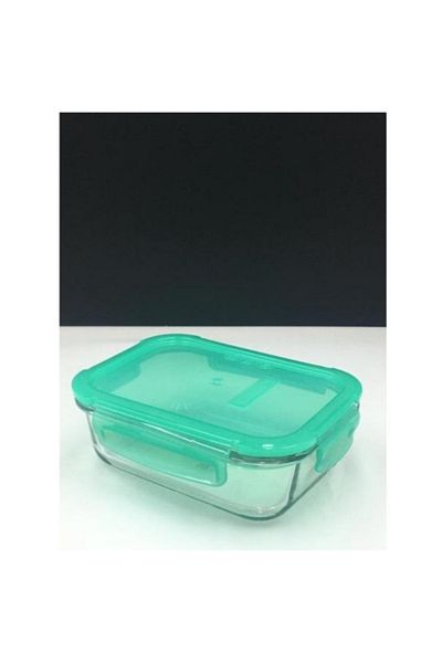 Paşabahçe 530176 Lockie Glass Storage Container Green -2 Pieces