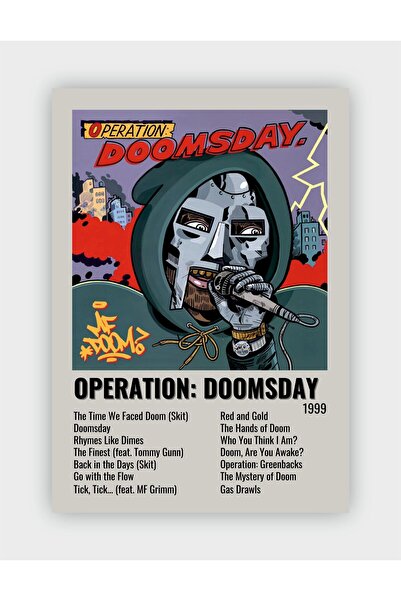 fırsatlar diyarı MF DOOM - Operation: Doomsday Duvar Posteri - Duvar Dekoru -...