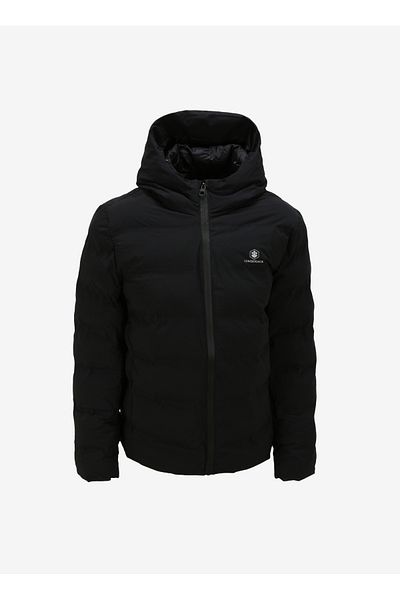 lumberjack Μαύρο ανδρικό παλτό με γιακά Α 10139867708010 _3W ML NOLAN ΠΑΛΤΟ 2S