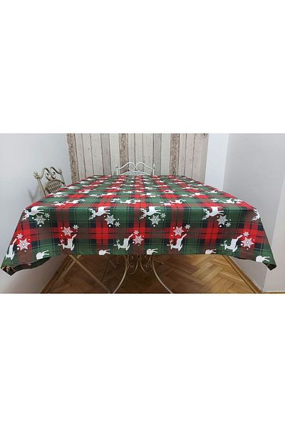 gonk Rectangular, Christmas Pattern, Duck (Liquid, Stain-Resistant) Fabric, Dining Table Cloth