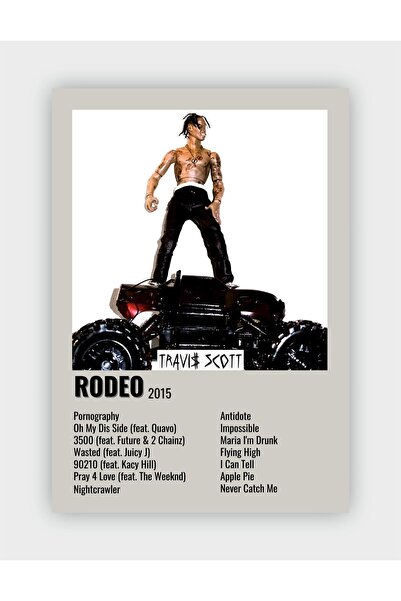 fırsatlar diyarı Travis Scott - Rodeo Duvar Posteri - Duvar Dekoru - Kalın Ka...