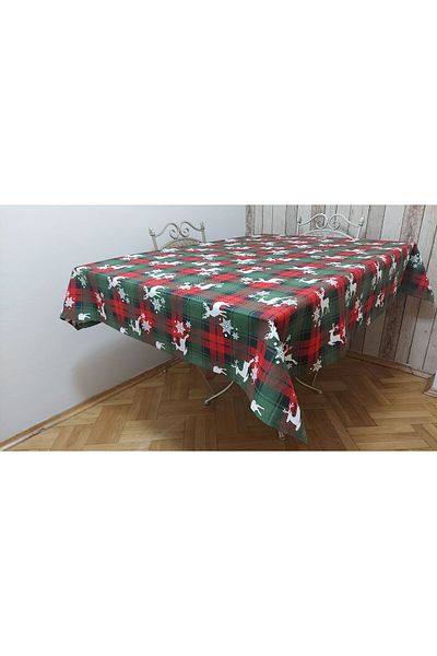 gonk Rectangular, Christmas Pattern, Duck (Liquid, Stain-Resistant) Fabric, Dining Table Cloth