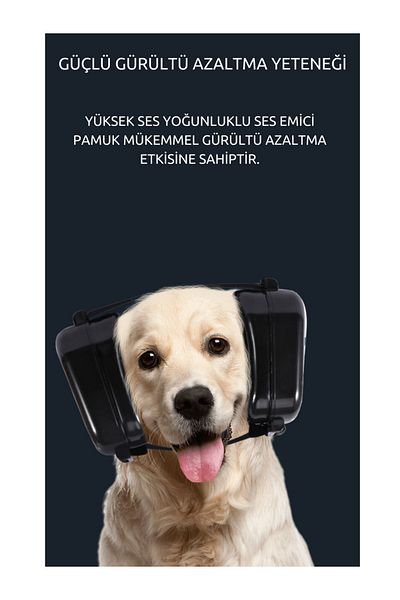 RAIKOU Noise Reducing Headset for Dogs
