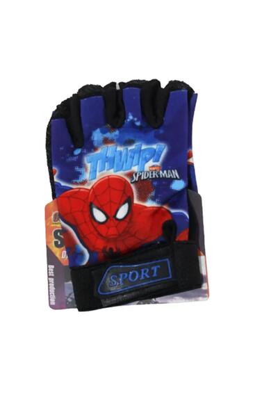 Tex XBYC HJ-1509 ERKEK ÇOCUK ELDİVENİ - ÖRÜMCEK ADAM THWIP - KOYU MAVİ