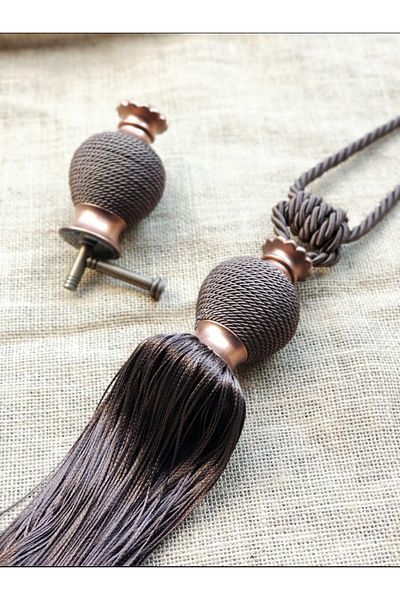 Akcan Anthracite Color Bronze Perla Long Bracelet