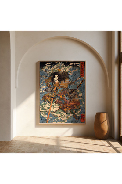 Pegziz Japon Gravür Sanatı Dekoratif Poster 60x90cm.