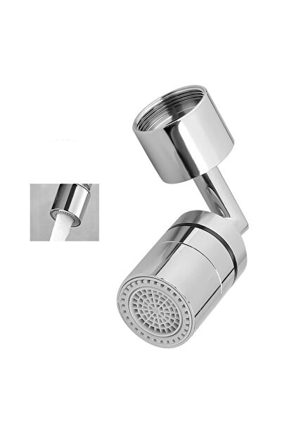 MEZİGARC 720 Derece Oynar Hareketli Krom Musluk Başlığı Ve Ucu Mutfak Banyo M...