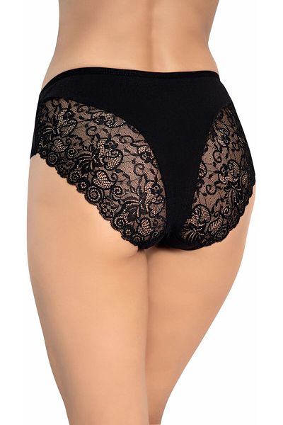 Miss Blue Moon High Waist Back Diamond Cut Lace Bato 5-Piece Panties 5660-3
