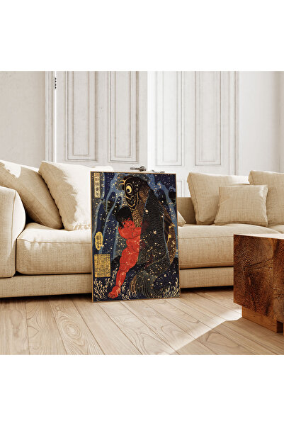 Pegziz Japon Gravür Sanatı Dekoratif Poster 60x90cm.