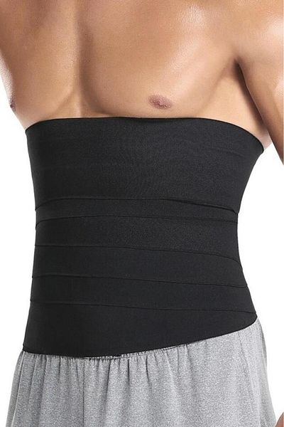 NBB Men's Black Spiral Waist Corset 1928E