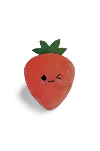 Muwa GICIRTI STRAWBERRY DOG TOY / SQUEAKY STRAWBERRY DOG PLUSH TOY