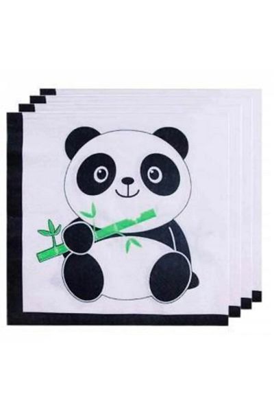 aşkın concept Cute Panda Party Napkin 16 Pieces