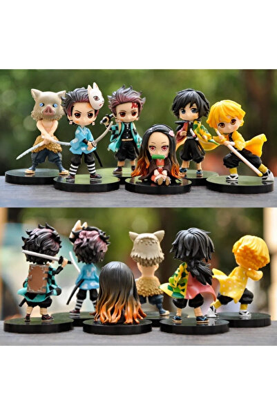 Canderel 6 Adet Japonya Anime Iblis Avcısı Kimetsu Yaiba Kamado Tanjirou Nezu...