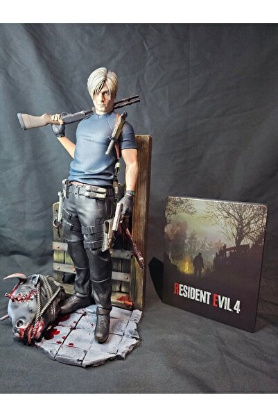 TuransoyCraft Resident Evil 4 Leon Kennedy Figürü Resident Evil 4 Leon Obje 2...