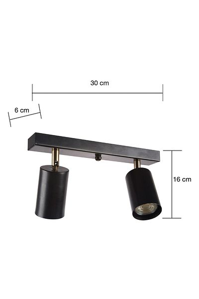 Bozyaka Aydınlatma Neron Decorative Metal Sconce - White and Black Moving, Daylight Led Light Bulbs Included