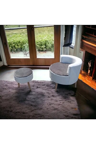 BEYLERBEYİ Çay Seti Tekli Koltuk Berjer Ve Puf Takımı (salon, Balkon, Ofis) 2...