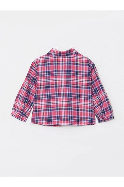 LC Waikiki Kariertes gemustertes Baby-Mädchen-Shirt (ALTE)