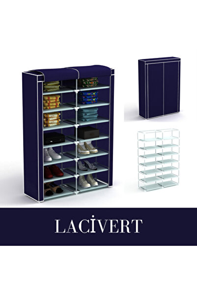 HOLTECH İki Bölmeli Bez Dolap Bez Ayakkabılık Süper Kumaş Gardırop