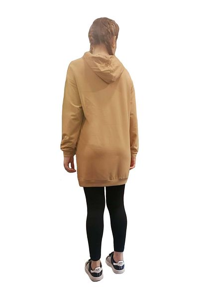 HNS ΜΑΡΙΚΟΥΙΤΑ ΤΟΥΝΙΚ ΜΕ ΚΟΥΚΟΥΛΑ - ΚΑΦΕ - S - ST06912-BROWN-S