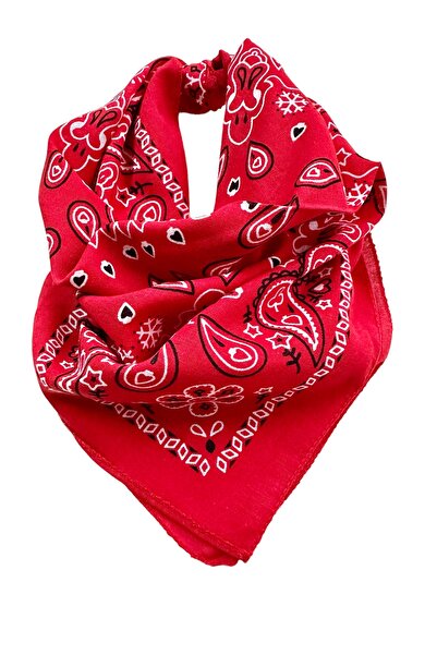 alsaccessories Κόκκινο χρώμα με μοτίβο εσωτερικά, έθνικ σχέδιο, 100% βαμβακερ...