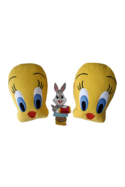 TUSBA MARKET لطيف هدية سيارة السيارات السفر الرموز التعبيرية وسادة الرقبة الصوف | ملحق طوربيد ذو رأس نطاط