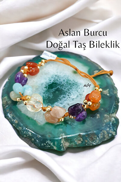 NBS Beautiful Naturel Stones سوار برج الأسد من الأحجار الطبيعية - تصميم أنيق ...