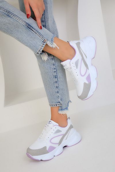 SOHO White-Lilac-C Women's Sneakers 17226