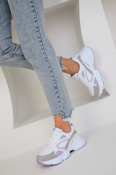 SOHO White-Lilac-C Women's Sneakers 17226