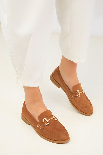 SOHO Tan Suede Women's Casual Shoes 18561