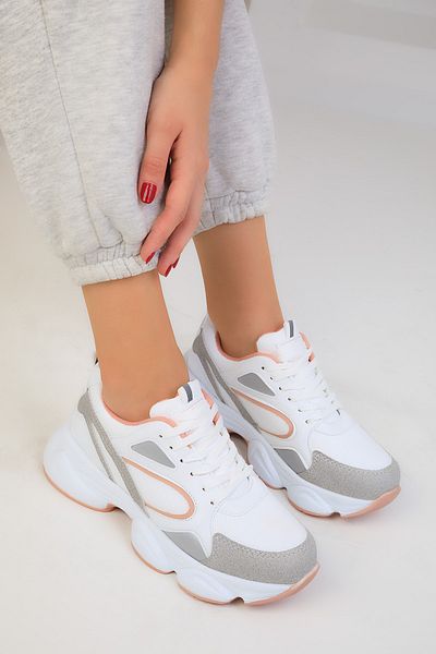SOHO White-Powder-C Women's Sneakers 17226