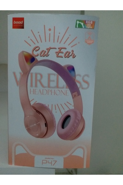 Bood Cat Ear Led Işıklı Kablosuz Kulaklık