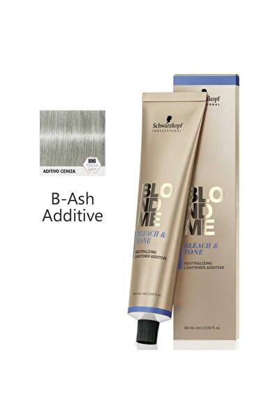 Schwarzkopf BLONDME Bleach&Tone Boya 60ml B - Ash Additive (Küllü Yansıma)