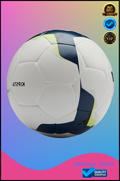 Overbazaar Futbol Topu F500 Model Beyaz Sarı Renk 5 Numara Halı Saha Çim Saha...