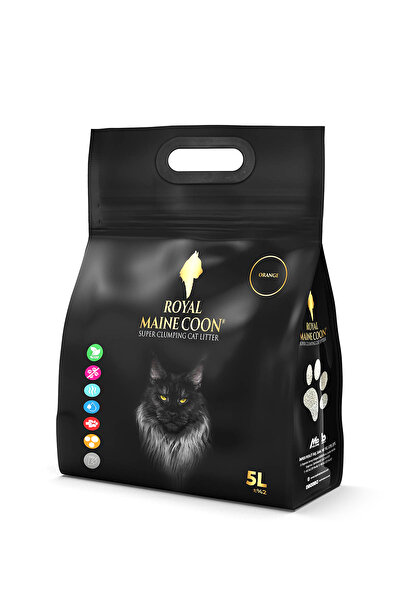 Royal Maine Coon Süper Emiş Gücüne Sahip Portakal Kokulu Perlit Kedi Kumu 5 L...