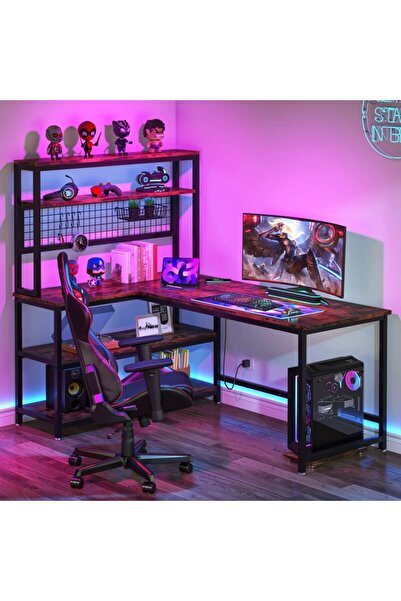 yasmak Ters Çevrilebilir L Şeklinde Masa