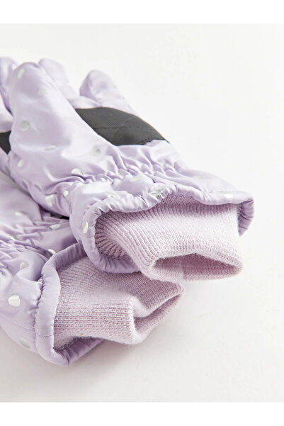 LC Waikiki LCW ACCESSORIES Puantiye Desenli Kız Çocuk Kar Eldiveni